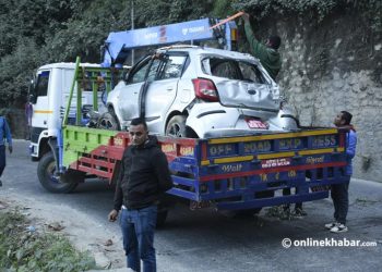 नागढुंगामा कार दुर्घटना