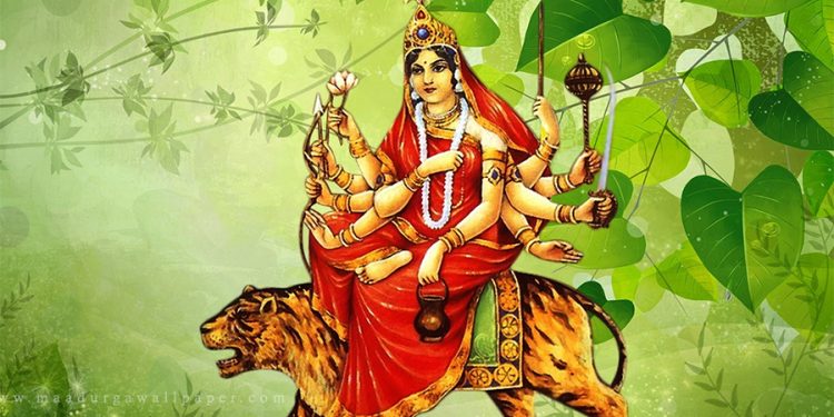 दशैंको तेस्रो दिन आज भक्तजनहरुले चन्द्रघण्टाको पूजा गरिंदै