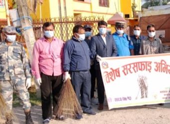 मलंगवामा सरसफाइ कार्य सुरु