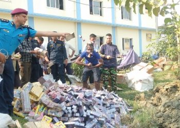 मलंगवाबाट बरामद गरेको ठूलो परिमाणको पटका नष्ट