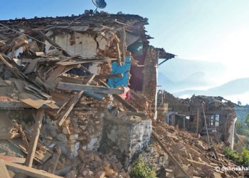 भूकम्पमा परी जाजरकोटमा ९२ र रुकुम पश्चिममा ३८ जनाको मृत्यु