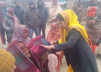 जाडो छल्न वृद्धवृध्दा लाई कम्बल बितरण