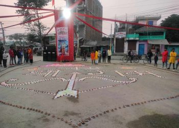 सर्लाहीको मलंगवामा ११ हजार दिप प्रज्जवलन कार्यक्रम हुदै