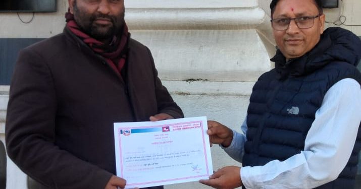 “राष्ट्रिय मुक्ति पार्टी नेपाल” दर्ता, ग्याँस सिलिण्डर चुनाव चिन्ह