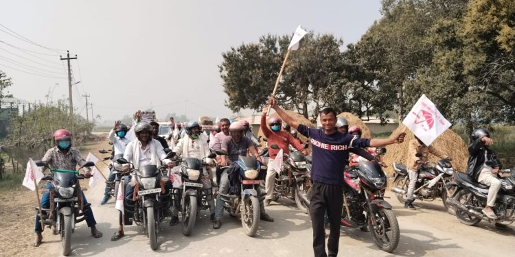 ‎मलंगवामा जसपा नेपालका उम्मेदवार भरत चौधरीको मोटरसाइकल र्‍याली तथा घरदैलो सम्पन्न