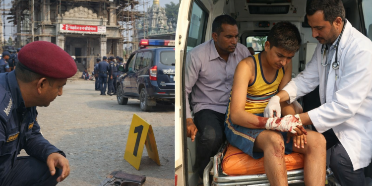 ‎निर्माणाधीन मन्दिरमा भेटिएको पेस्तोल पड्किँदा १५ वर्षीय बालक घाइते